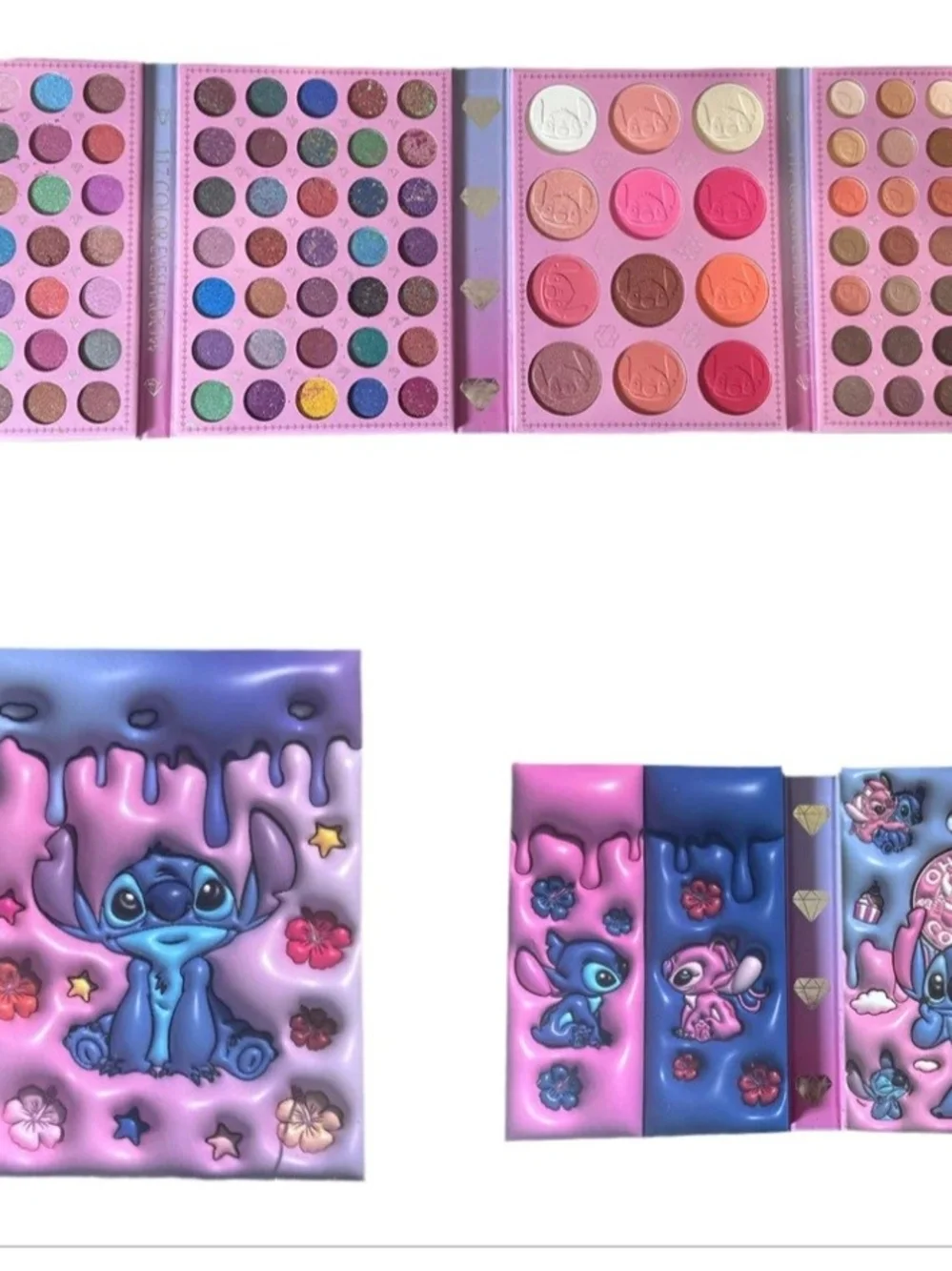 Pink 177-Color Eyeshadow Palette with Minnie & Mickey Artwork